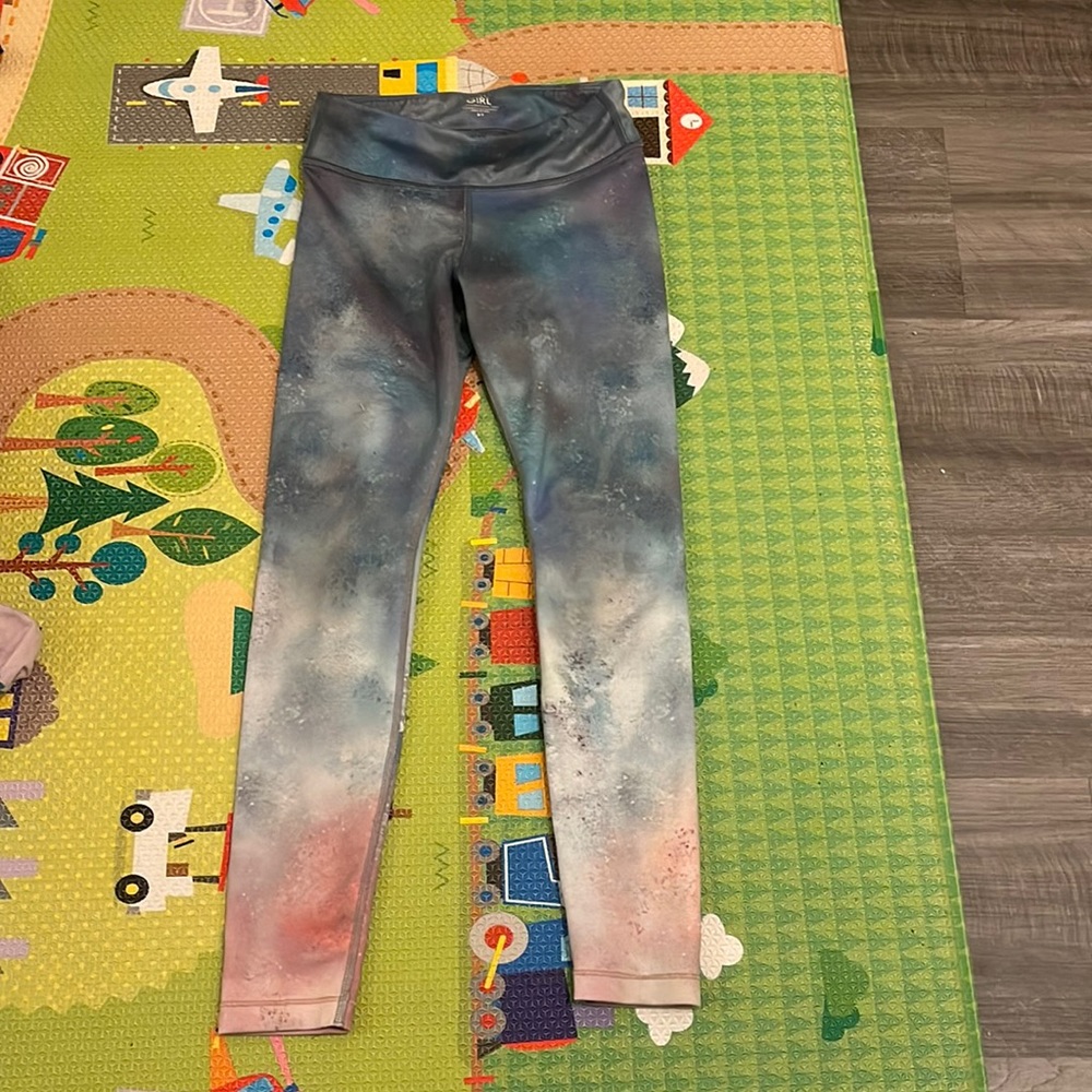 Athleta Girl Printed Chit Chat Tight Size 7